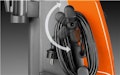 Netzkabelaufbewahrung mit Quick Release