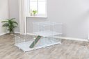 Vorschaubild TRIXIE Indoor Freilaufgehege, Metall/Kunststoff, 140 × 35 × 70 cm, weiß