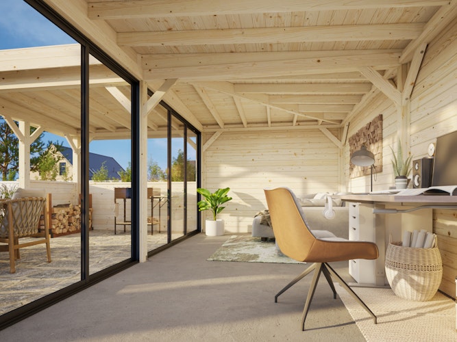 Palmako Carport/Pavillon Connect Lenna 24,9 m² Set 423 Slide