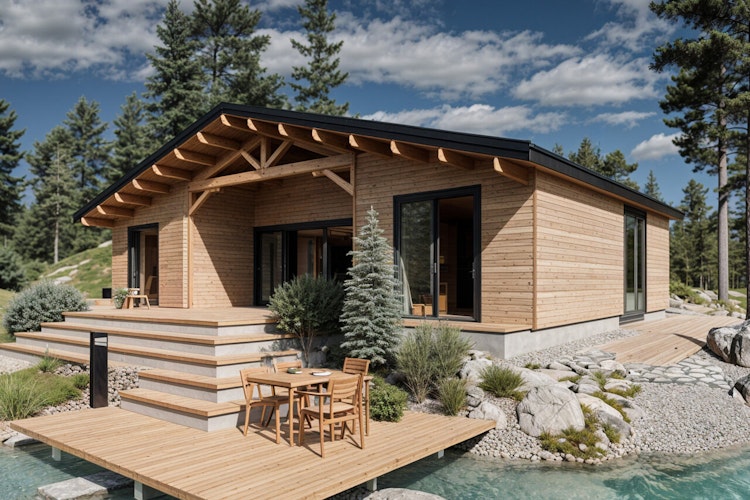 Wolff Finnhaus Ferienhaus Egersund 96 - 68 mm