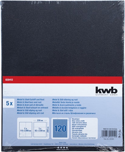kwb 5 Schleifbogen Blauköper K120 820412