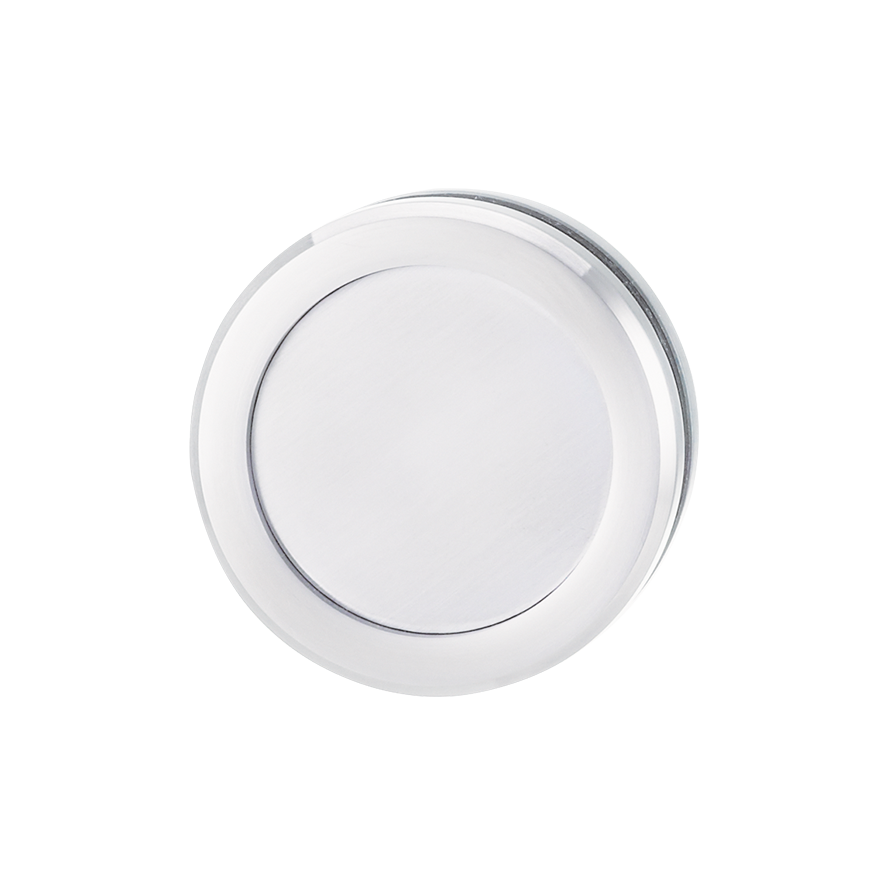 GRIFFWERK Griffmuschelpaar CIRCLE Klebetechnik 60x60x10mm Alu EV1