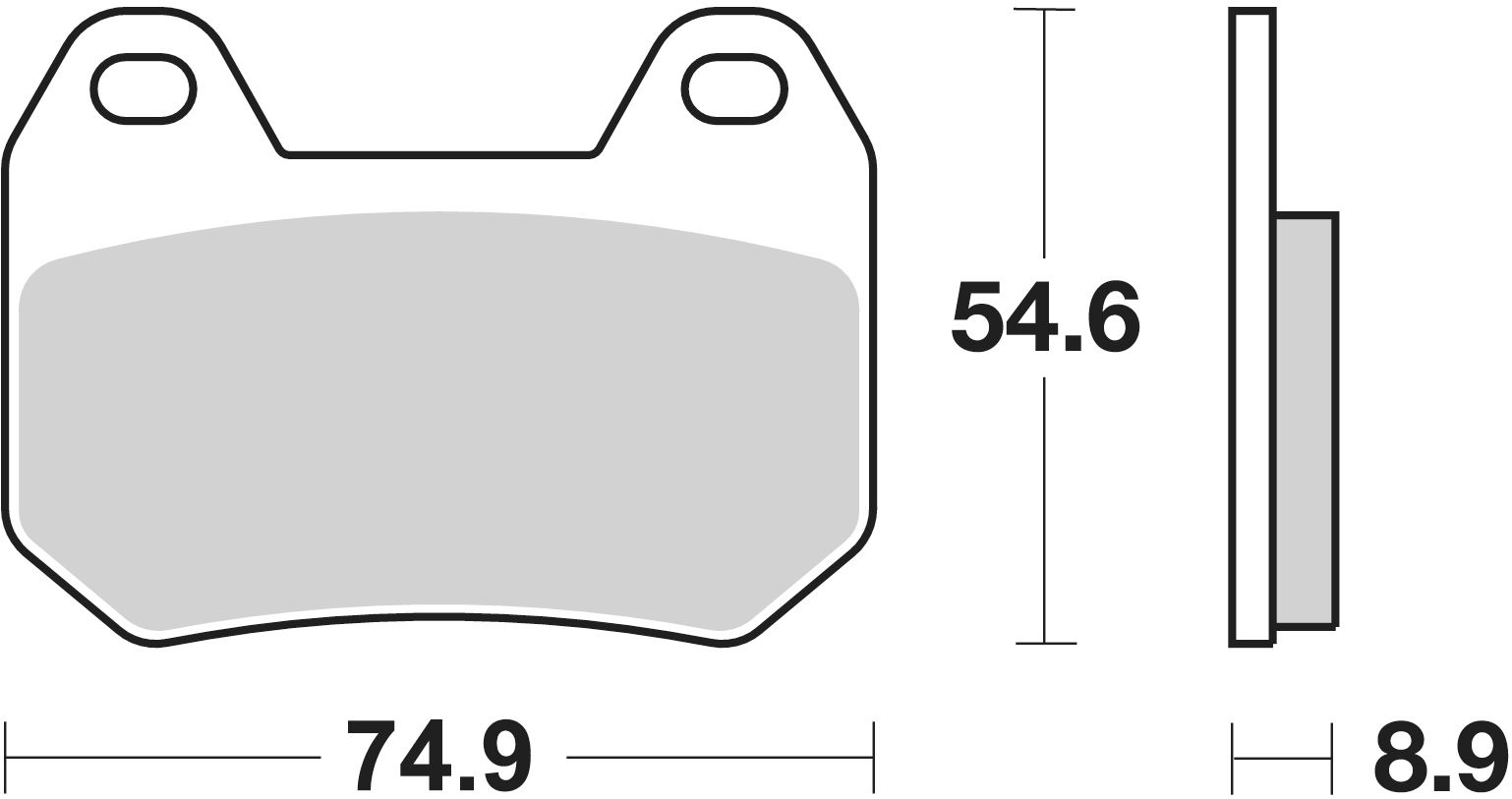 SBS Bremsbelag 746HF Street Ceramic