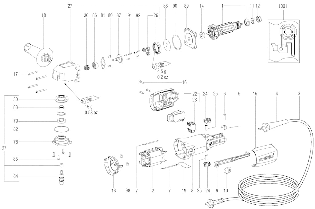 Explosionszeichnung Ersatzteile