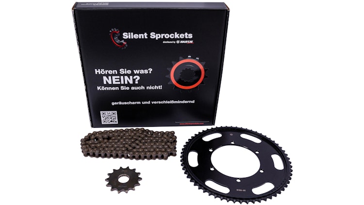 RK Kettensatz Silent, 428HSB, verstät, Kettensatz Übersetzung: 13-60-136/428 Ritzel: Stahl