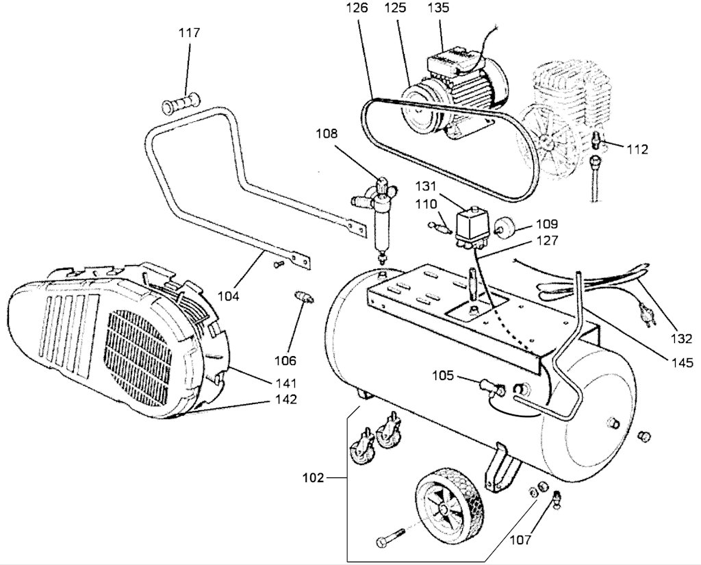 Explosionszeichnung Ersatzteile