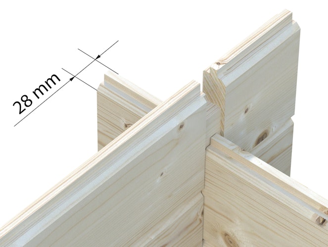 Palmako Gerätehaus Martin 13,6 m² - 18+70 mm