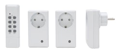 Kopp Funk-Schalter-Set 3+1 weiß