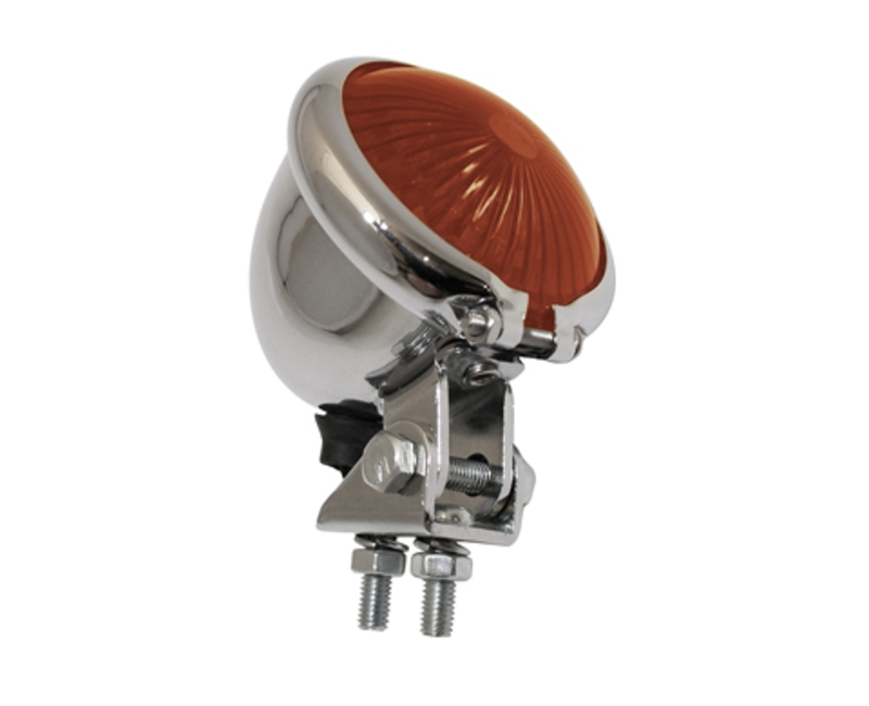 HIGHSIDER smart BATES STYLE LED-Rücklicht, Gehäuse verchromt, rote Linse