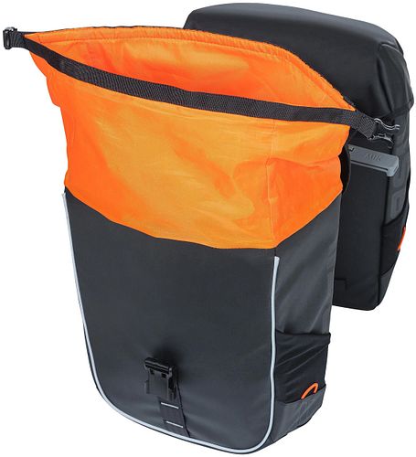 Basil Miles Doppeltasche schwarz orange