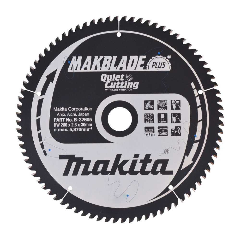 Makita MAKBLADE+ Sägeb. 260x30x80Z B-32605