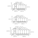Juliana Gewächshaus Compact - 5 m² / 6,6 m² / 8,2 m²