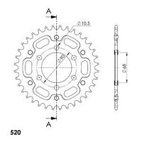Supersprox Stealth-Kettenrad 520 36Z (Gold)