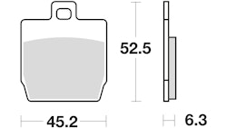 TRW Bremsbelag Typ Organisch Standard mit ABE, Bremsbelag "MCB 701" Satz