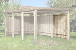 Weka Seitenwand für Carports 617, 618, 611, 606, 616, 609, Anlehncarport - kesseldruckimprägniert - 20 mm