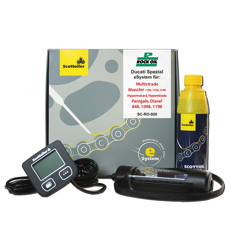 Scottoiler - Ducati Spezial Kits, Scottoiler Kit: eSystem (mit Display), Scottoiler Modell: Multistrada uvm.
