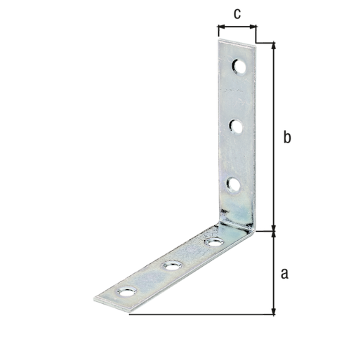 Alberts® Stuhlwinkel, sendzimirverzinkt, TxHxB 90x90x19 mm 339234