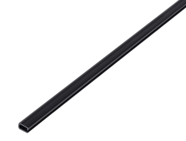 Alberts® Einfassprofil, PVC, schwarz, Länge:1000 mm, Breite: 7 mm, Höhe: 4 mm 470586