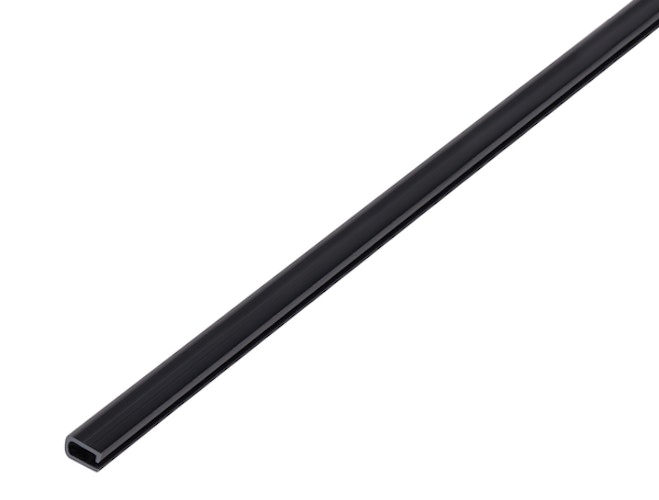 Alberts® Einfassprofil, PVC, schwarz, Länge:1000 mm, Breite: 7 mm, Höhe: 4 mm 470586