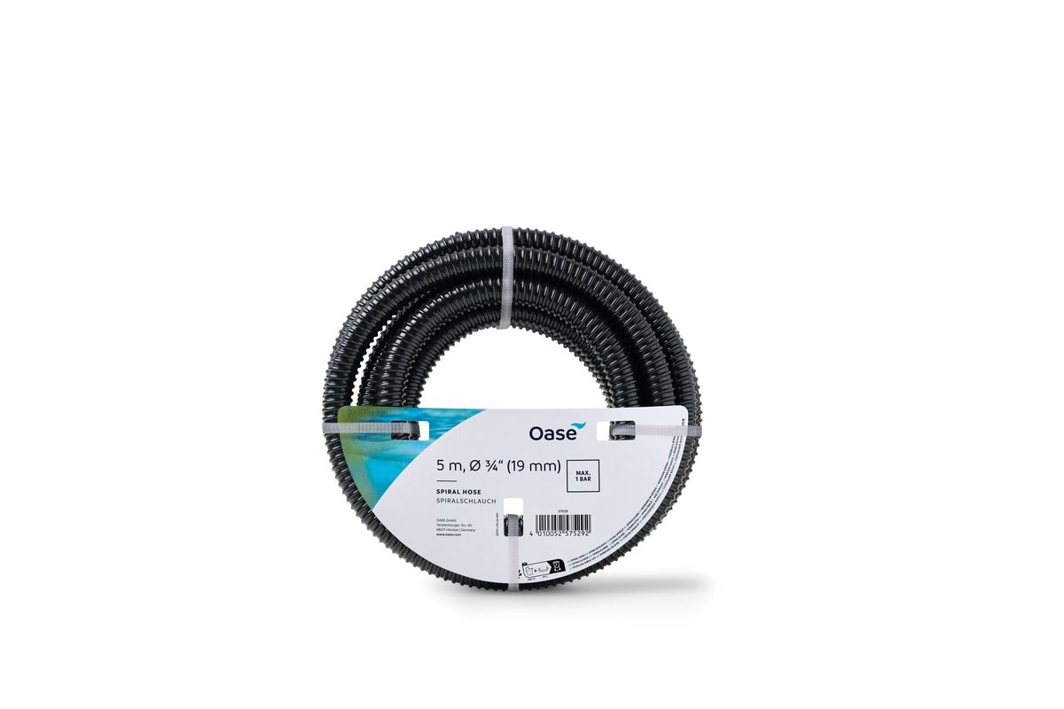Spiralschlauch schwarz 3/4", 10 m