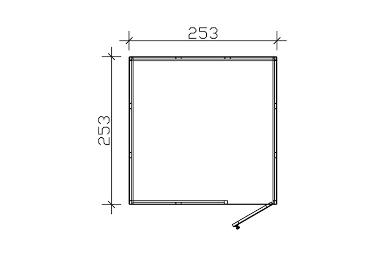 Skan Holz CrossCube Gartenhaus Melbourne 3