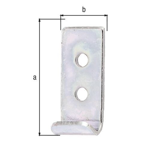 Alberts® Schließhaken für Kistenverschlüsse, gerade, galvanisch verzinkt dickschichtpassiviert, BxL 12x30 mm 347857