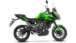 LeoVince Komplettanlage Edelstahl SBK SBK U.B. 2/1 für KAWASAKI VERSYS 650 mit Katalysator