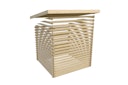 Karibu Woodfeeling Gartenhaus Bastrup 3 naturbelassen - 28 mm
