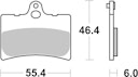 Vorschaubild SBS Bremsbelag 672HF Street Ceramic