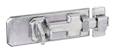 Vorschaubild Alberts® Sicherheits-Schlossriegel, flacher Griff, Schlaufe, galvanisch verzinkt dickschichtpassiviert, Platte LxB 80x35mm 123055