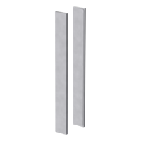 Griffwerk PURE SENSA -Edelstahl Optik Griffleisten-Paar -Sensat. -für Glas -350x40x7mm