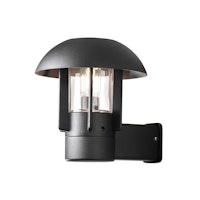 Konstsmide Wandleuchte Heimdal, schwarz, klares Glas (404-750)