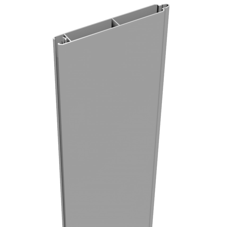 GroJa Lumino Stecksystem Füllung 180 x 15 x 2 cm-silbergrau