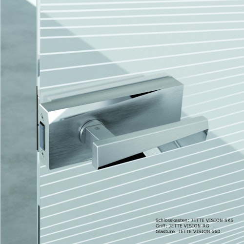 GRIFFWERK Ganzglastürbeschlagset JETTE VISION mit Magnetfalle-Edelstahl