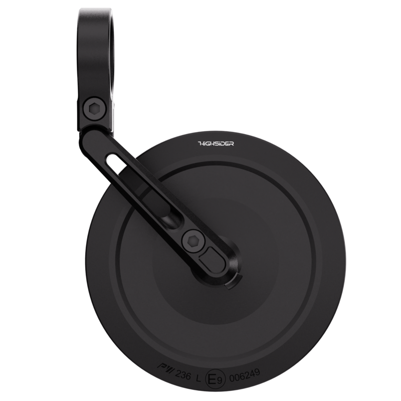 HIGHSIDER pro Lenkerendenspiegel Montana-Slim Schwarz (1Stck.)