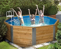 Weka 45 mm Massivholzpool 593 - 45 mm - 310 x 310 cm