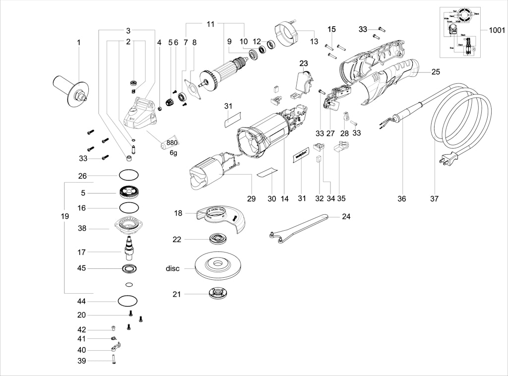 Explosionszeichnung Ersatzteile