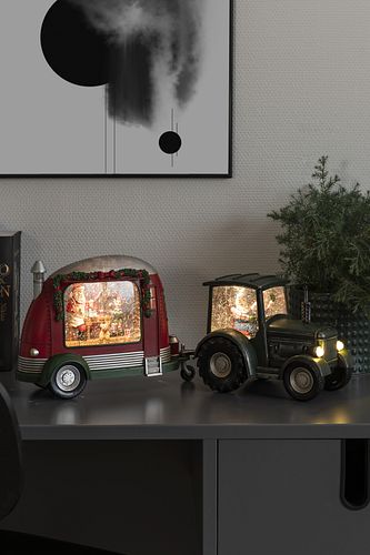 Konstsmide Karavan Weihnachtsmann repariert Spielsachen
