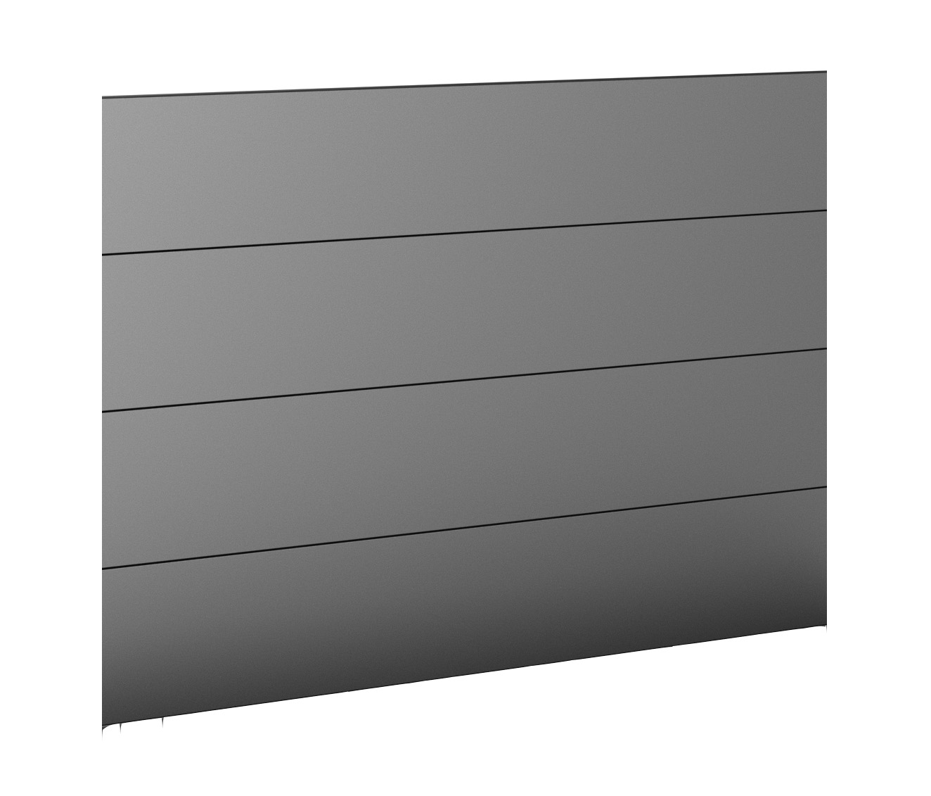 Biohort Sichtschutz zu DaVinci ohne Acrylglas Gr. 2m dunkelgrau-metallic B148922