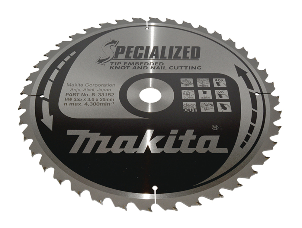 Makita SPECIALIZED Sägeb.355x30x40Z B-33152