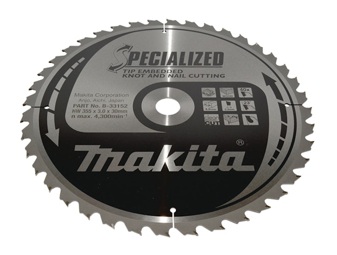 Makita SPECIALIZED Sägeb.355x30x40Z B-33152