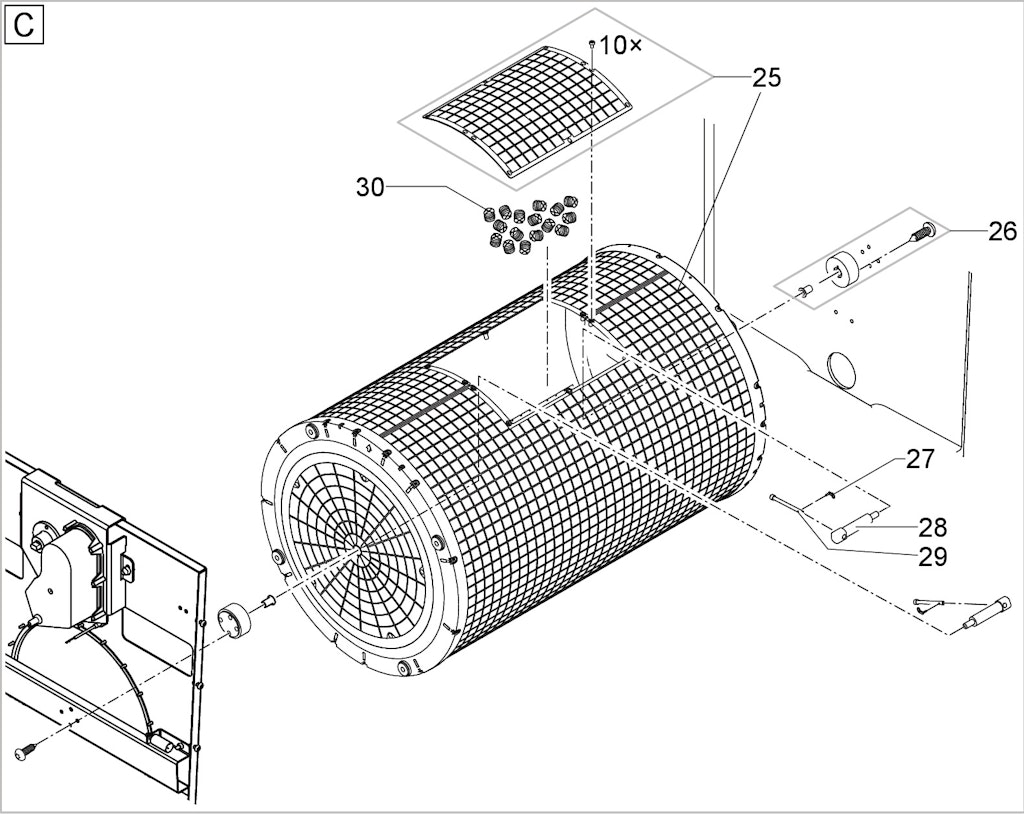 Explosionszeichnung Ersatzteile