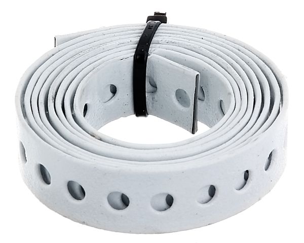 Alberts® Lochband weiß kunststoffbeschichtet Breite 17 mm Länge 1,5 m - Image 1