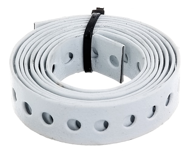 Alberts® Lochband weiß kunststoffbeschichtet Breite 17 mm Länge 1,5 m