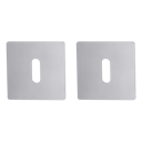 Vorschaubild Griffwerk FRAME | DESIGN MANUFAKTUR ROSETTE -Edelstahl matt Rosettenpaar eckig -Prontofix -BB