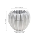 Wikholm form Design Pflanzgefäß / Blumentopf 2er Set Keramik weiß  ⌀ 15 x H 18 cm;  18 x H 22 cm
