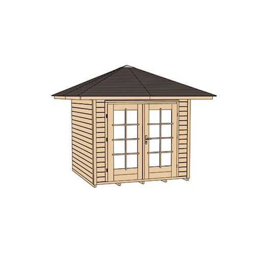 Weka 28 mm Gartenhaus 177 4-Eck