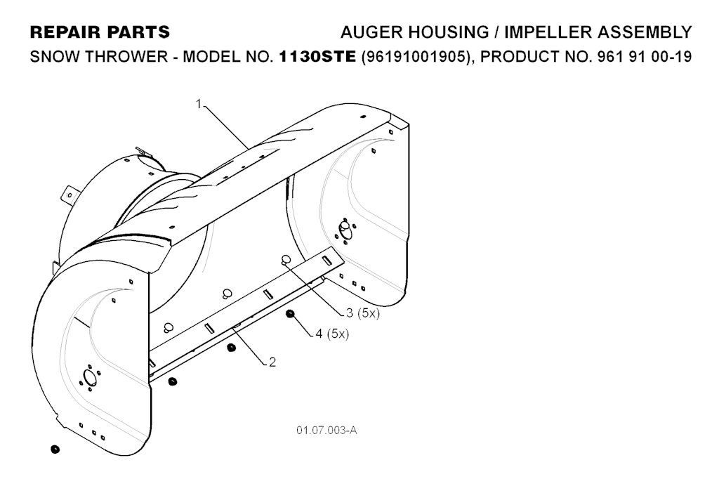 Explosionszeichnung Ersatzteile