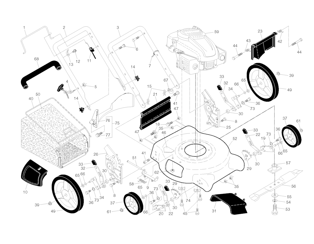 Explosionszeichnung Ersatzteile