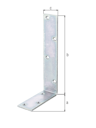 Vorschaubild Alberts® Balkenwinkel, galvanisch verzinkt, dickschichtpassiviert, TxHxB 100x200x40 mm 333409